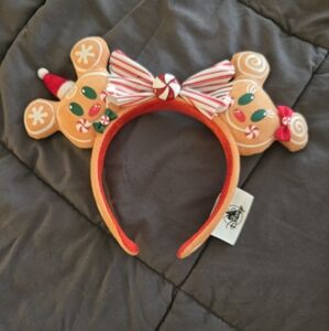 Festive Gingerbread Mouse Ears Headband